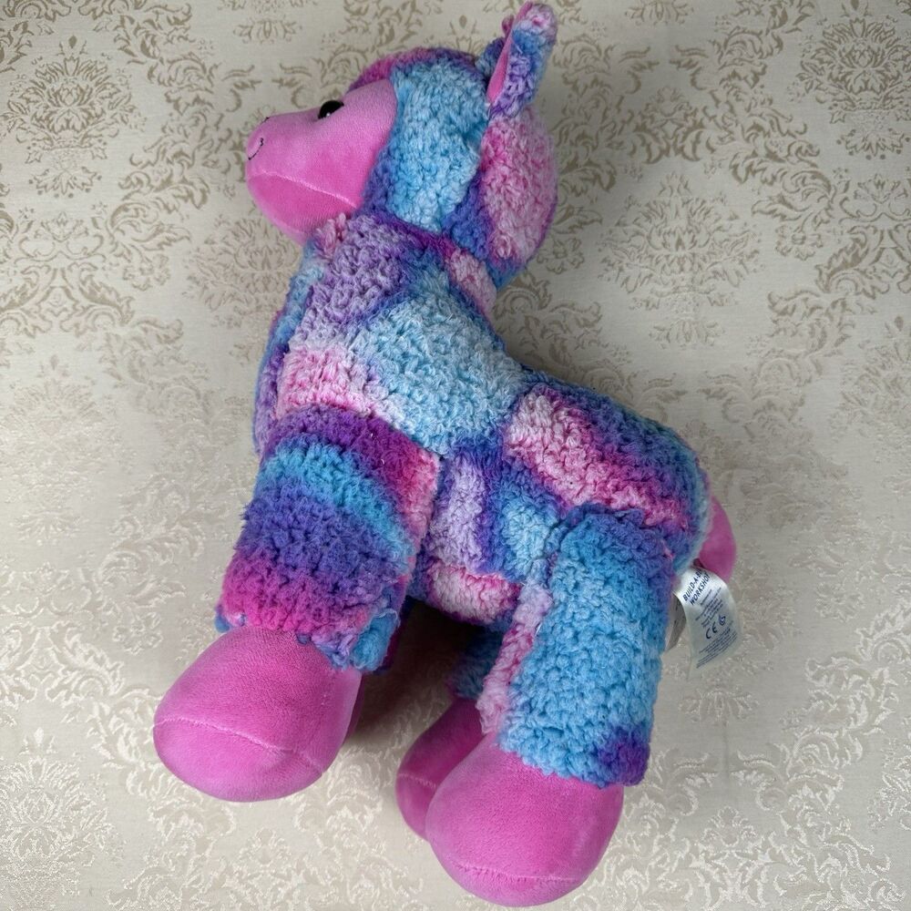 Build-A-Bear Cotton Candy Rainbow Llama 15" Alpaca